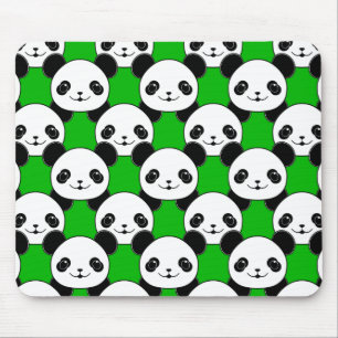 Mousepad Kawaii Panda Bear Pattern