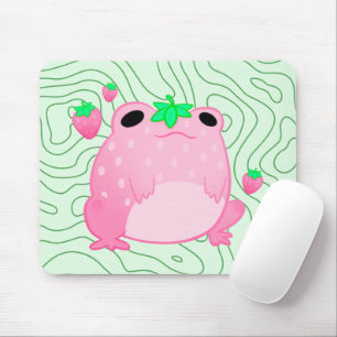 Mousepad Kawaii Strawberry Sapo Sofcore