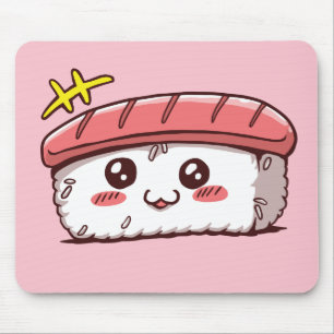Mousepad Kawaii Sushi - Comida Japonesa Cute