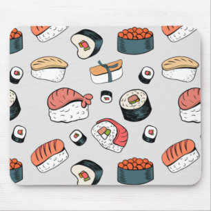 Mousepad Kawaii Sushi Rolls Pattern Slip-On Sneakers