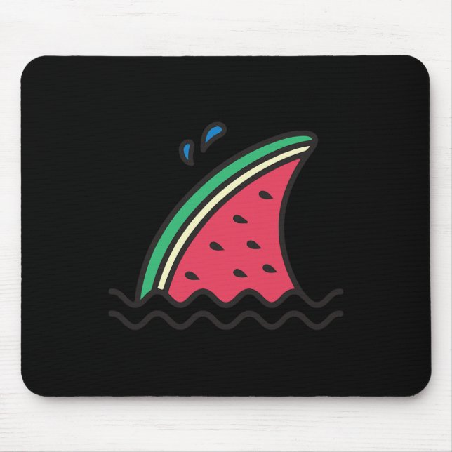 Mousepad Kawaii Watermelon Sharon Fin Funny Family Summer V (Frente)
