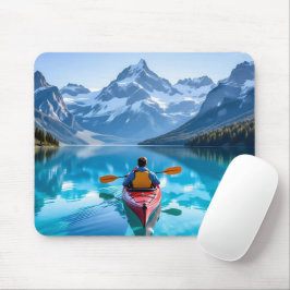 Mousepad Kayaking in Mountains