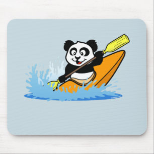 Mousepad Kayaking Panda