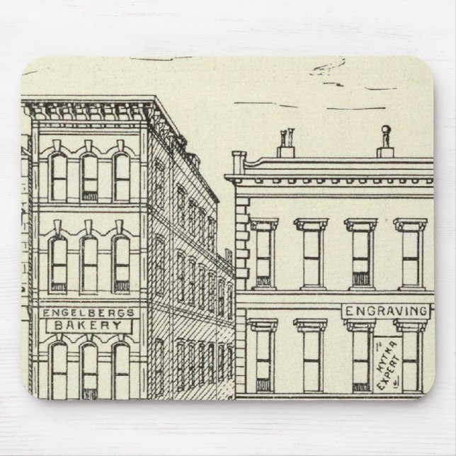 Mousepad Kearny, Pine e California East Side (Frente)