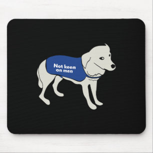 Mousepad Keen On Men Dog Vestindo Uma Jaqueta De Colete De 