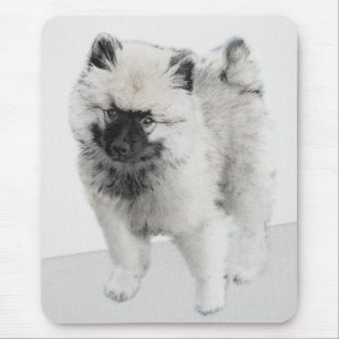 Mousepad Keeshond Puppy Drapy - Arte Cachorro Original Boni