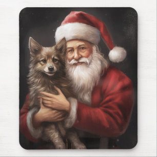 Mousepad Kelpie australiano com Natal