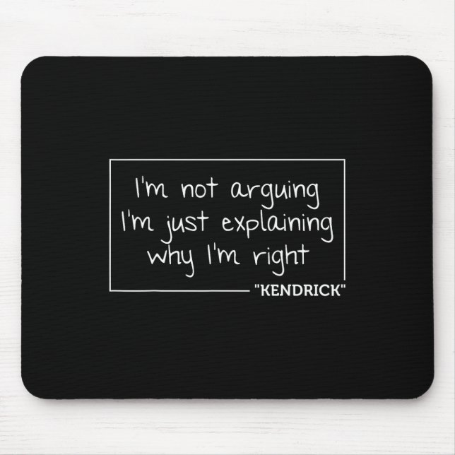 Mousepad Kendrick Cotação Engraçado Aniversário Personaliza (Frente)