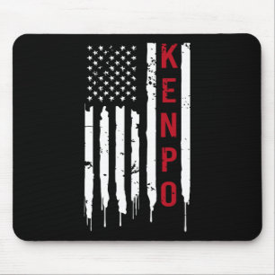 Mousepad Kenpo Karate American Flag For Women Men