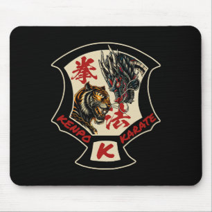 Mousepad Kenpo Karate Autodefesa Arte Marcial Dragão Tigre