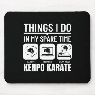 Mousepad Kenpo Karate Coisas Que Eu Faço No Meu Tempo Espar