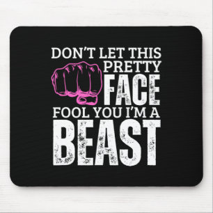 Mousepad Kenpo Karate Girl... sou uma besta Engraçada Ameri