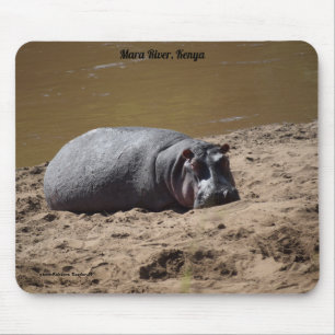 Mousepad Kenya Hippo, Mara River Africa