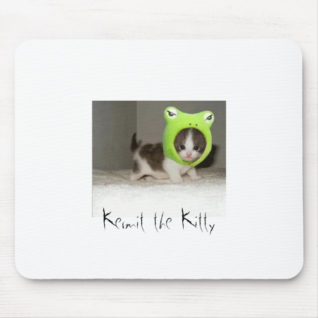 Mousepad Kermit o gatinho (Frente)