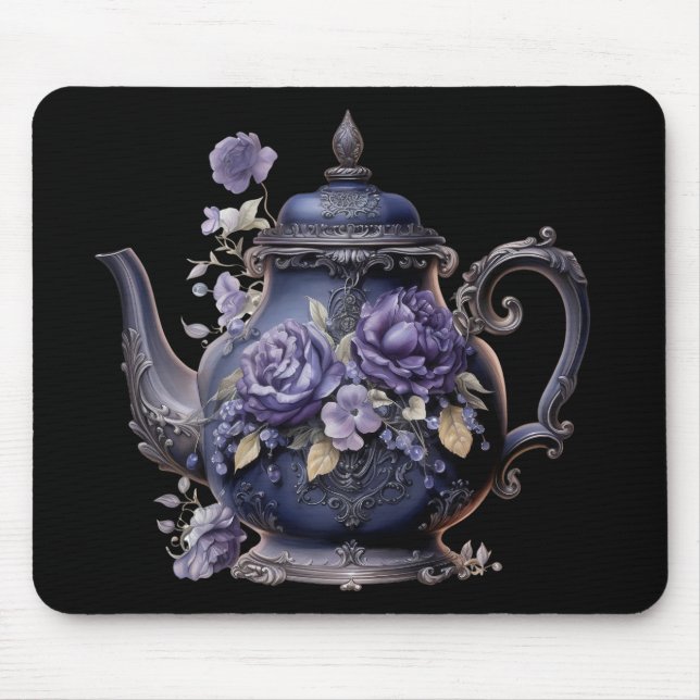 MOUSEPAD KETTLE DE CHÁ VITORIANO DE ORNAMENTADO BÓTICO (Frente)