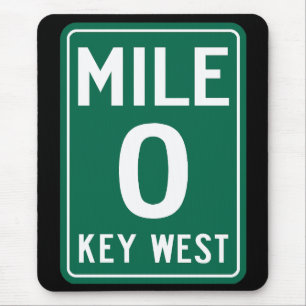Mousepad Key West Milha 0, Flórida EUA