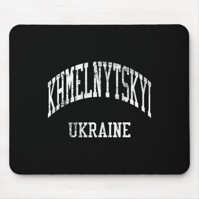 Mousepad Khmelnytskyi Ucrânia Retro Anos 70 Esportes Univer (Frente)