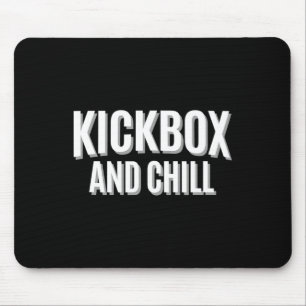 Mousepad Kickbox E Relaxar Citação de Kickboxing Meme Engra