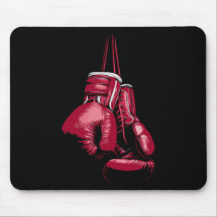 Mousepad Kickboxing Amante do Boxe Boxer Luvas de Boxe Vint