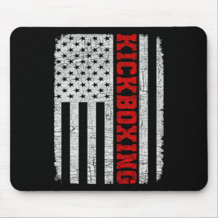 Mousepad Kickboxing Bandeira Americana 4 de Julho Patriótic