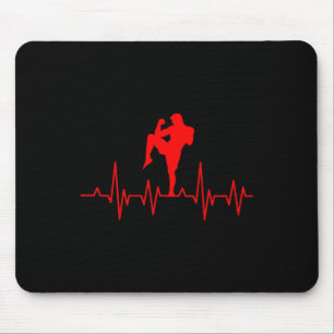 Mousepad Kickboxing Boxe Tailandesa Batida Cardíaca Muay Th