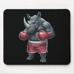 Mousepad Kickboxing Boxer Rhino Workout Muay Thai Rh
