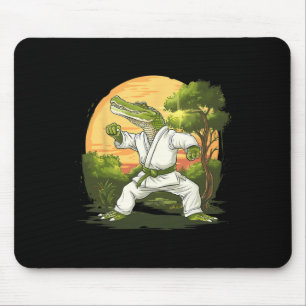 Mousepad Kickboxing Crocodilo Taekwondo Caratê Mma Engraçad