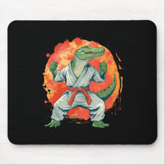 Mousepad Kickboxing Crocodilo Taekwondo Caratê Mma Engraçad