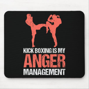 Mousepad Kickboxing É Meu Gerenciamento de Raiva Para Um Ki