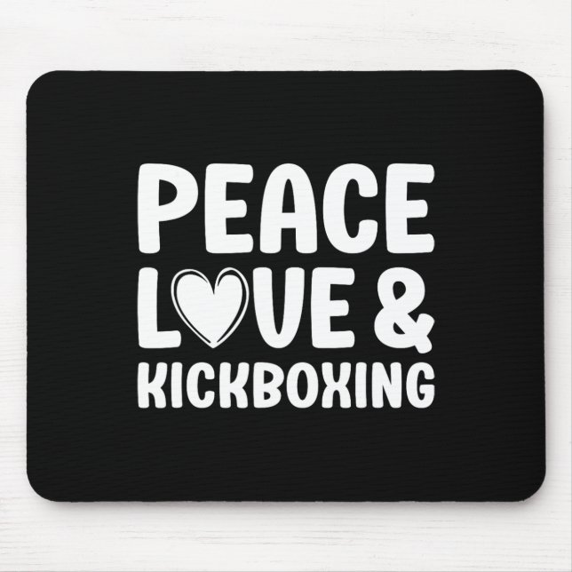 Mousepad Kickboxing Eu Amo Kickboxing Kickboxer  (Frente)