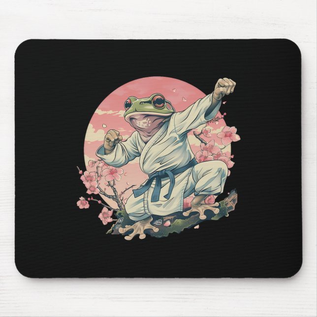 Mousepad Kickboxing Sakura Jiu-jitsu Judo Mma Toad Taekwond (Frente)