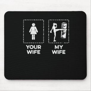 Mousepad Kickboxing Sua Esposa Minha Esposa Kickboxer Muay
