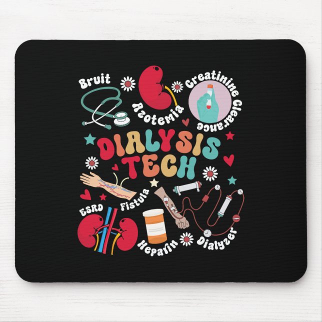 Mousepad Kid de Apreciação do Técnico de Diálise Tecnológic (Frente)