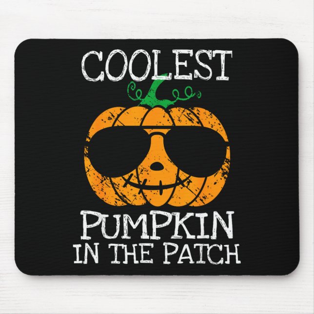 Mousepad Kids Coolest Pumpkin In The Patch Halloween Boys G (Frente)