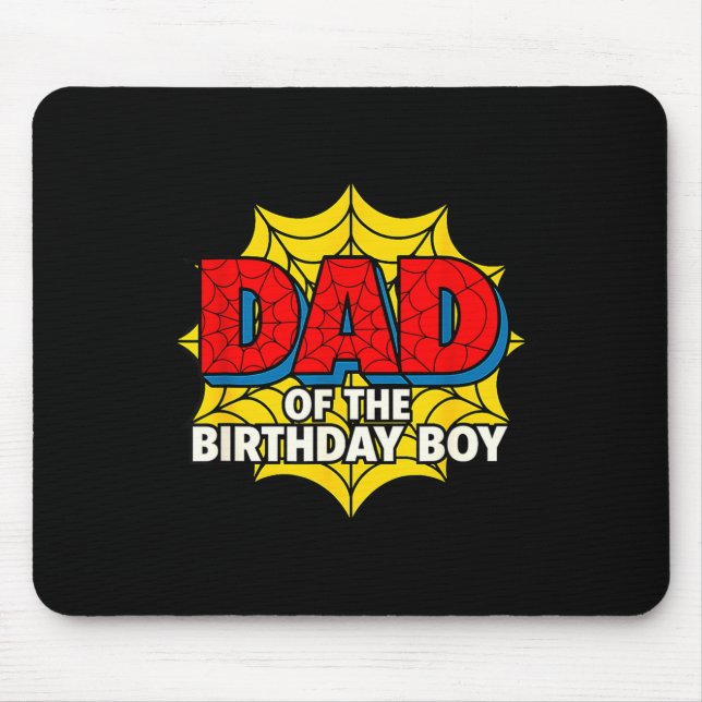 Mousepad Kids Dad Of The Birthday Boy Sder Theme Party Matc (Frente)