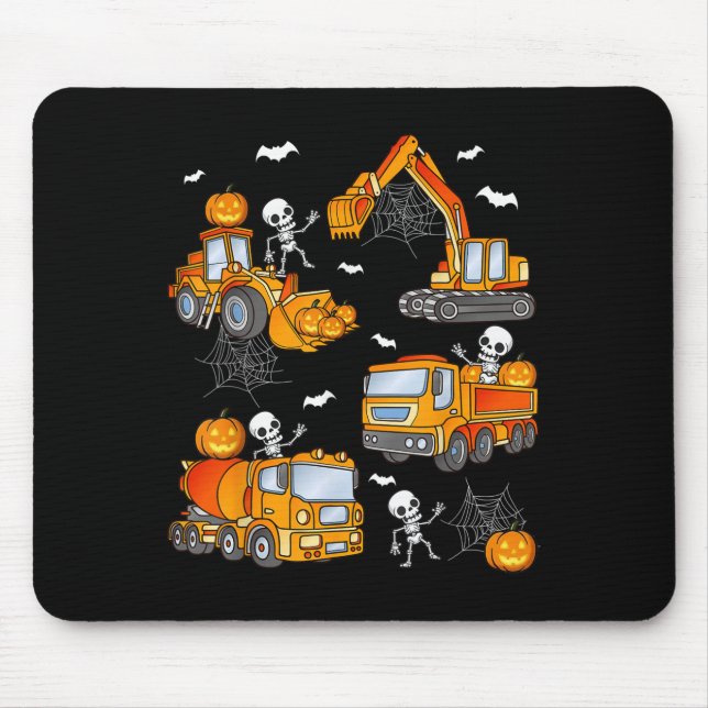 Mousepad Kids Halloween Construction Trucks Costume Toddler (Frente)