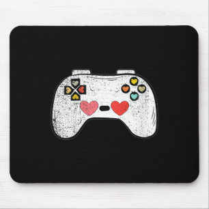 Mousepad Kids Heart Video game Controller Dia de os namorad