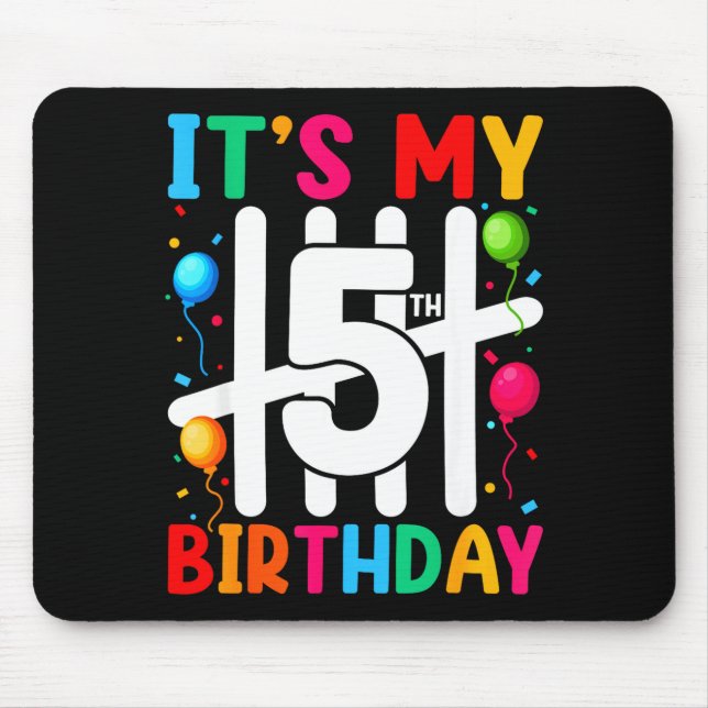 Mousepad Kids It's My 5th Birthday 5 Five Birthday Boys Gir (Frente)
