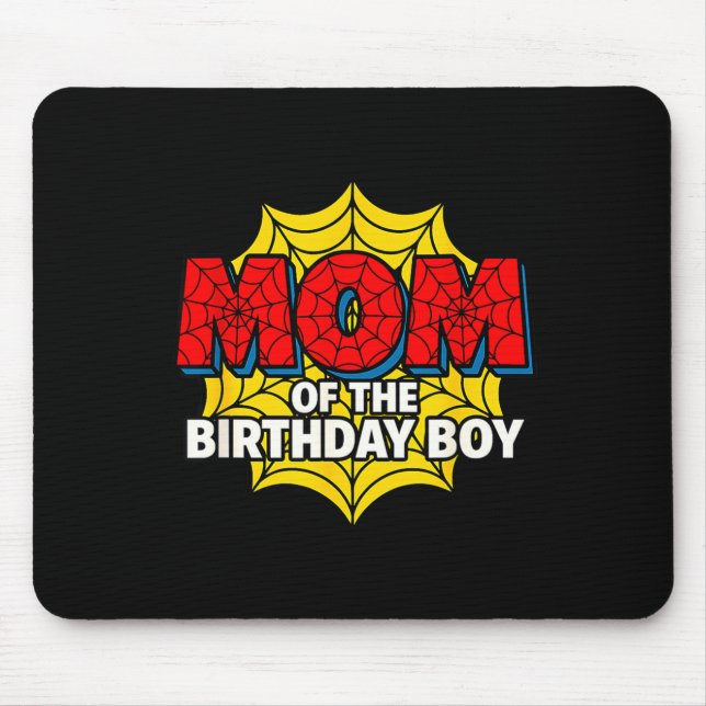 Mousepad Kids Mom Of The Birthday Boy Sder Theme Party Matc (Frente)