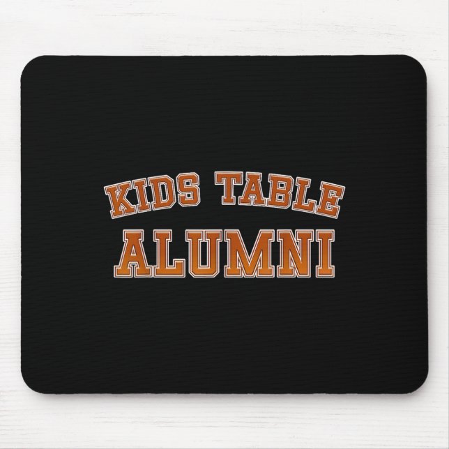 Mousepad Kids Table Alumni Thanksgiving Fun Family Gatherin (Frente)