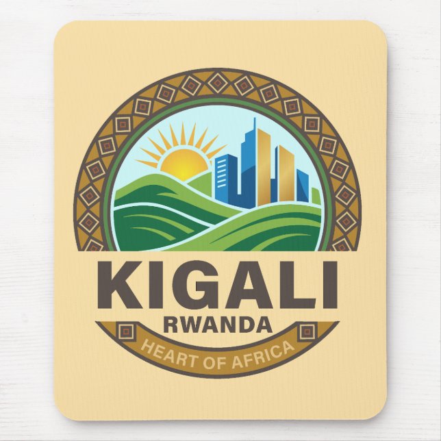Mousepad Kigali Rwanda Africa (Frente)