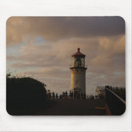 Mousepad Kilauea Lighthouse em Kauai em Dusk