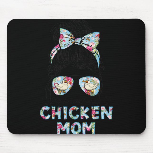 Mousepad Kinda Busy Being A Chicken Mom New Mom Mother's Da (Frente)
