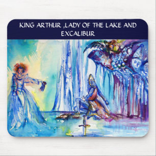 MOUSEPAD KING ARTHUR, SENHORA DO LAGO E EXCALIBUR