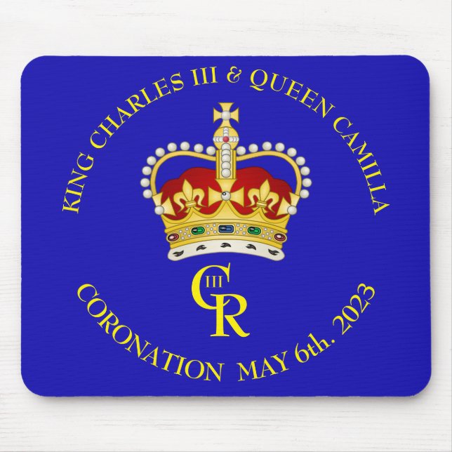 Mousepad King Charles III e Queen Camilla (Frente)