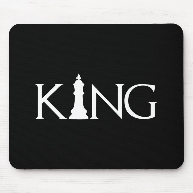 Mousepad King Chess Piece Halloween Figurume Chess Lover (Frente)
