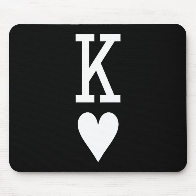 Mousepad King Of Hearts Queen Of Hearts Couples Matching Me (Frente)