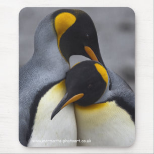 Mousepad King Penguins in Love Mousemat