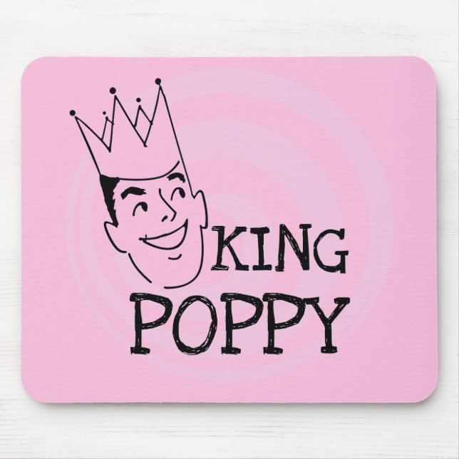 Mousepad King Poppy T-shirts e Gifts (Frente)