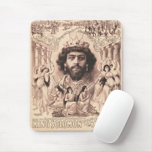 Mousepad King Solomon cercado por dançarinas (Com mouse)